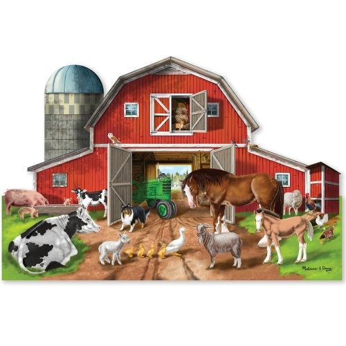 Melissa & Doug® Busy Barn Shaped Floor Puzzle - 32 PC