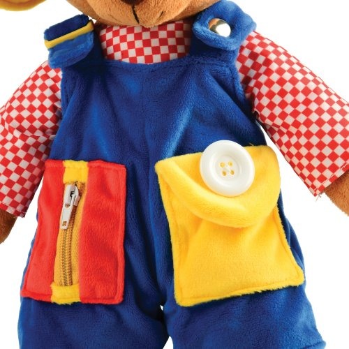 Close Up of Pockets on Learn & Play Teddy