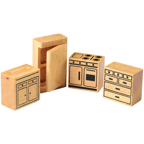 Hardwood Doll House Furniture - Kitchen