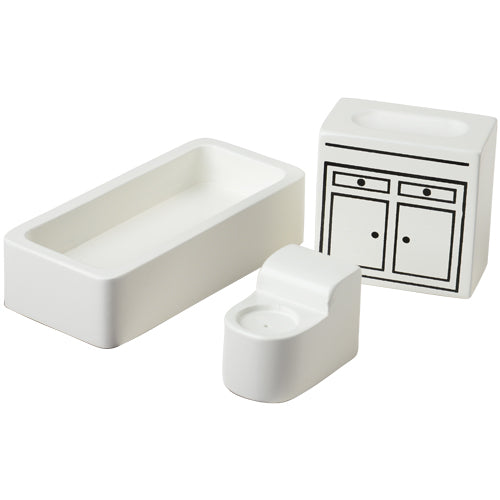 Hardwood Doll House Furniture - Bathroom