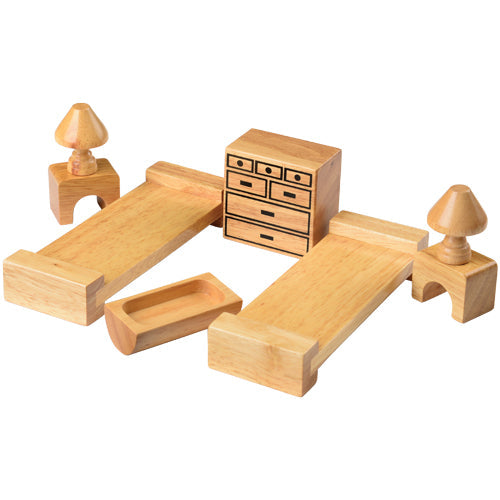 Hardwood Doll House Furniture Children's Bedroom
