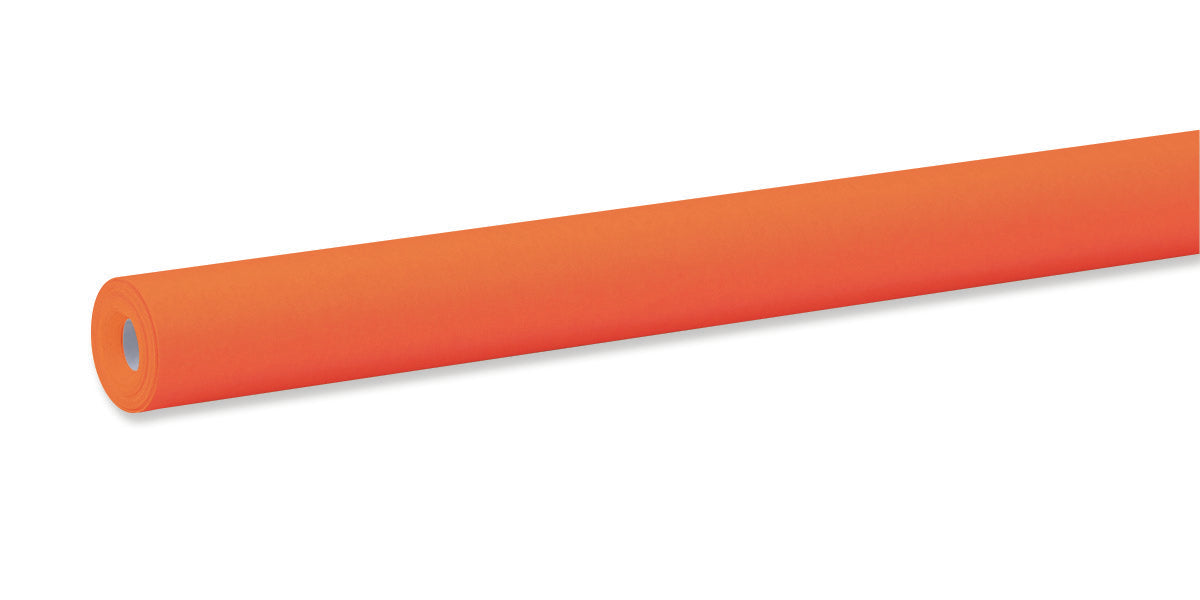 A roll of orange construction paper.