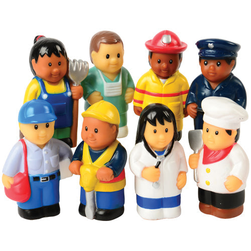 Set of 8 Community Workers 3" Tall