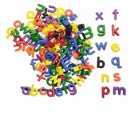 Lower Case Letter Beads - 288 Pieces