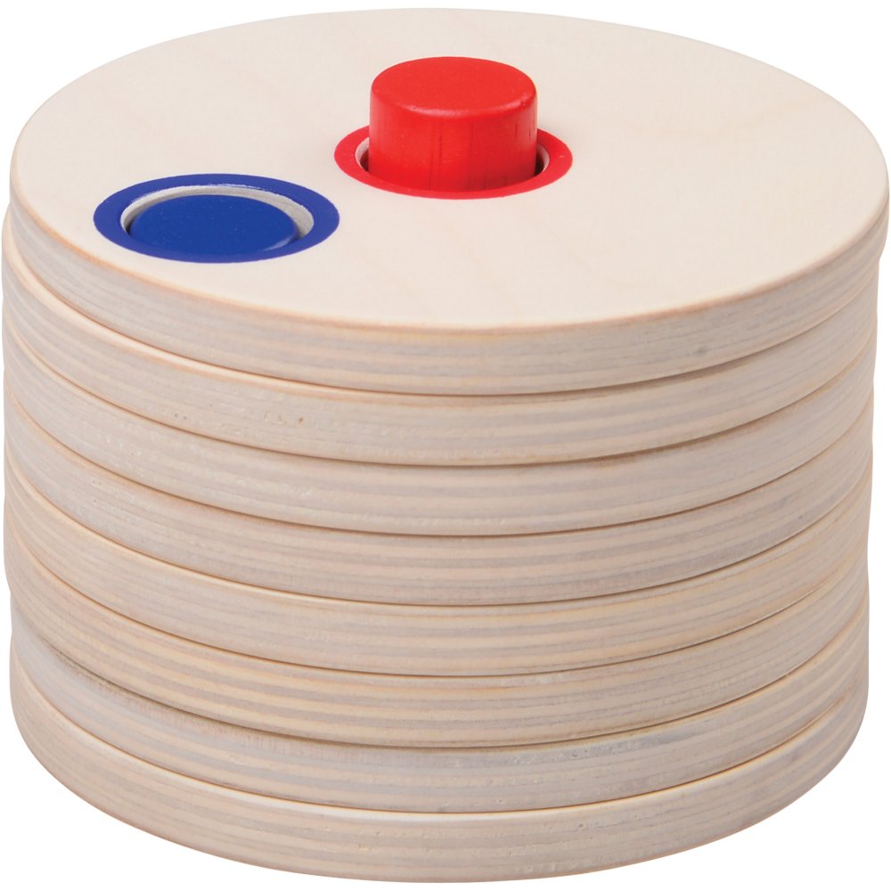 Eight Levels Stacked of Wooden Logic Stacking Puzzle
