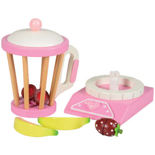 Wooden Toy Blender with Play Fruit