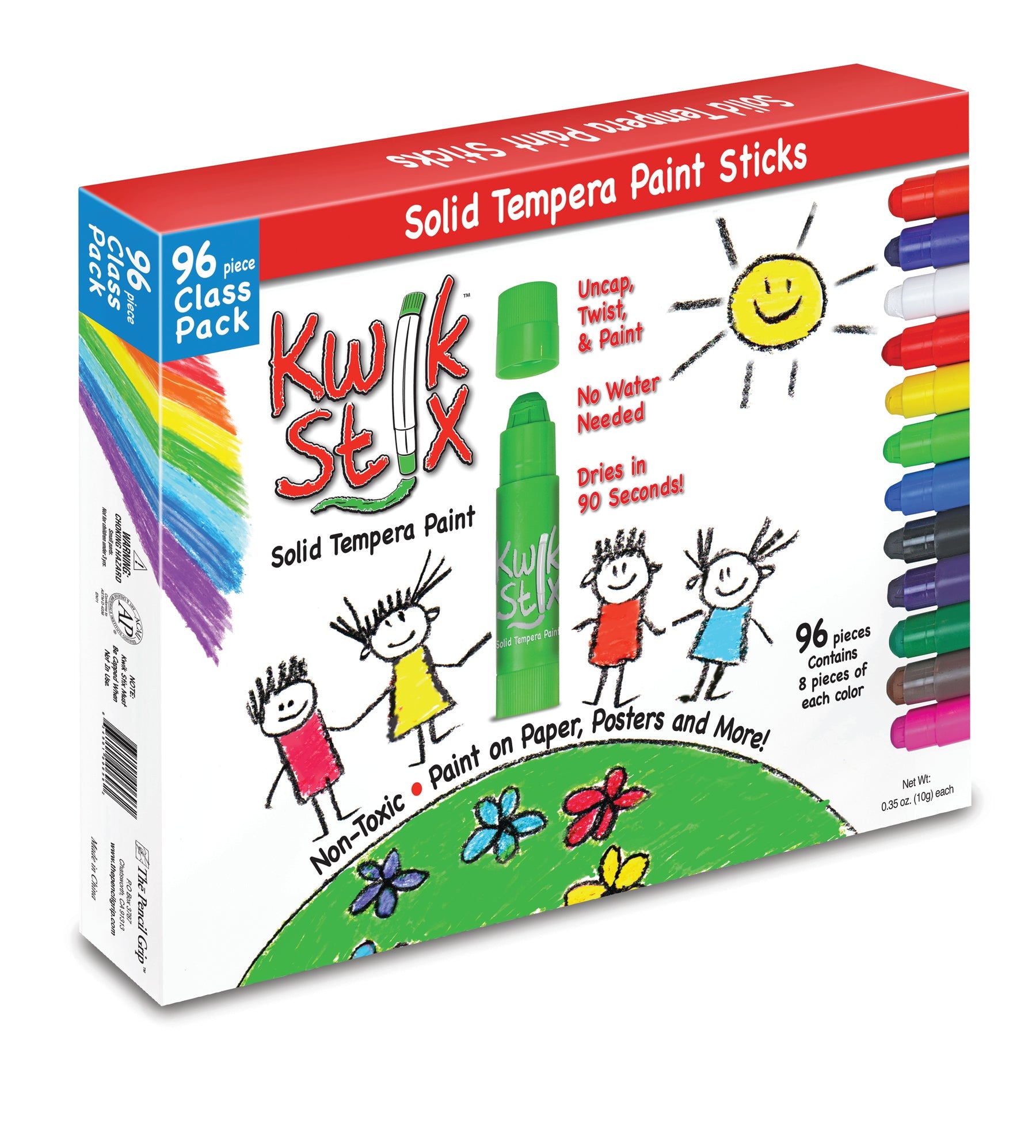 Kwik Stix Tempera Sticks 96 pc. Classpack