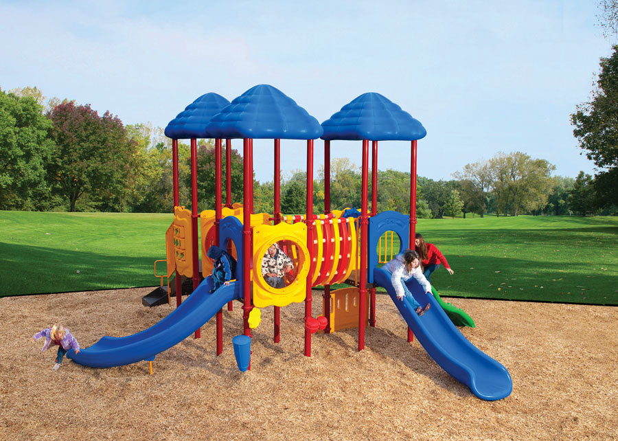 Cumberland Gap Playground Structure in Primary Colors