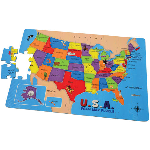 USA Foam Map Puzzle