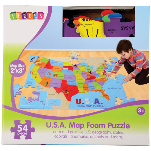 USA Foam Map Puzzle