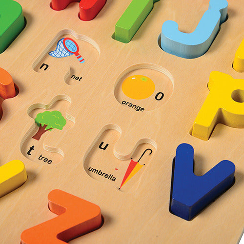 Lowercase Alphabet Block Puzzle