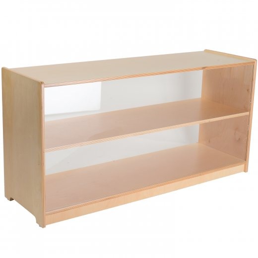 24" Shelf with Plexi Glass Back
