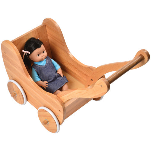 Wooden Doll Buggy