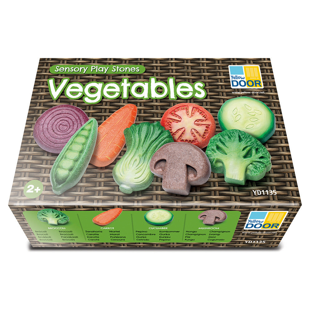 Sensory Play Veggie Stones Packaging