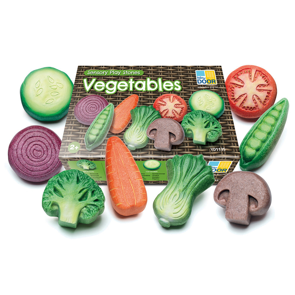 Veggie Sensory Play Stones