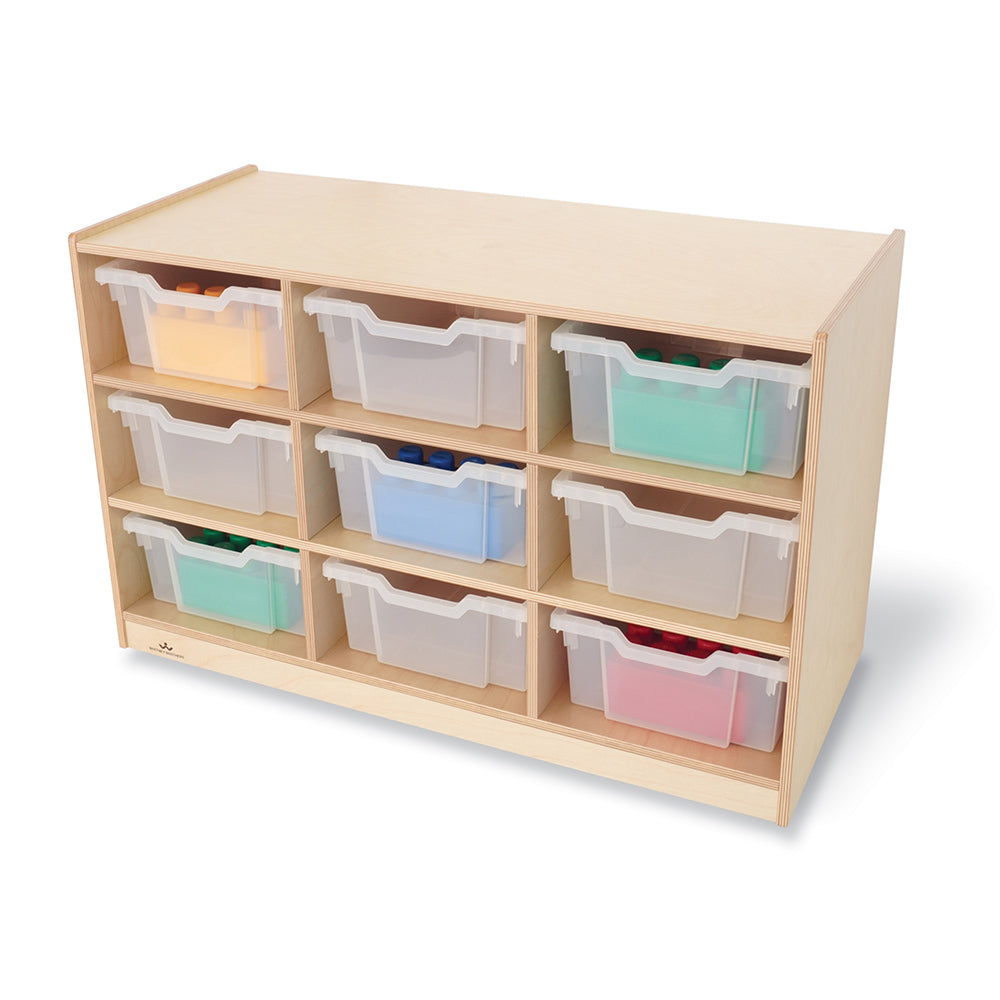 Extra Deep Mobile Tote Storage / 9-Tray