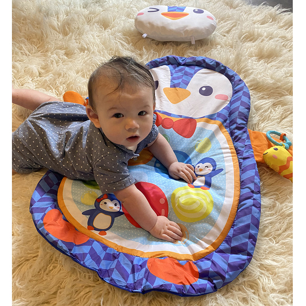 Penguin Tummy Time Playmat