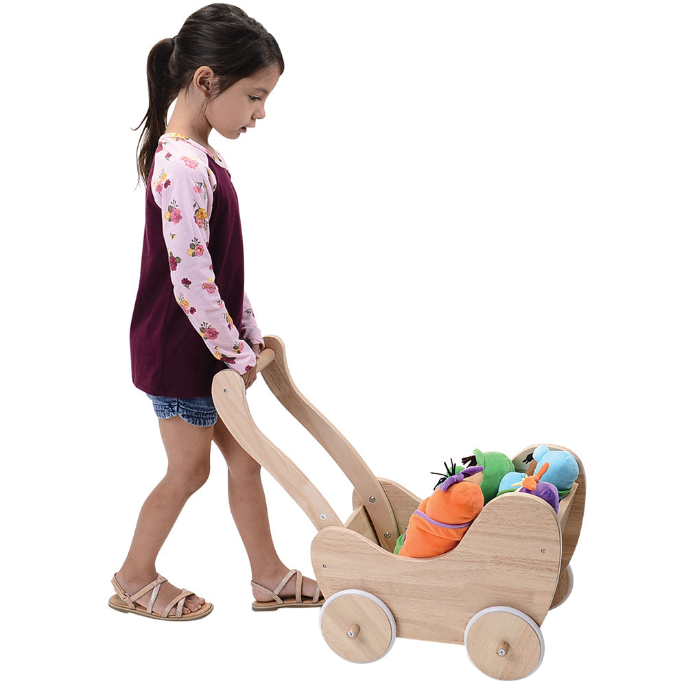 Wooden Doll Buggy