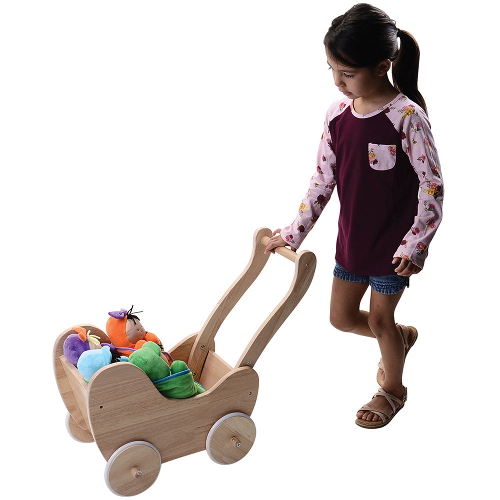 Wooden Doll Buggy