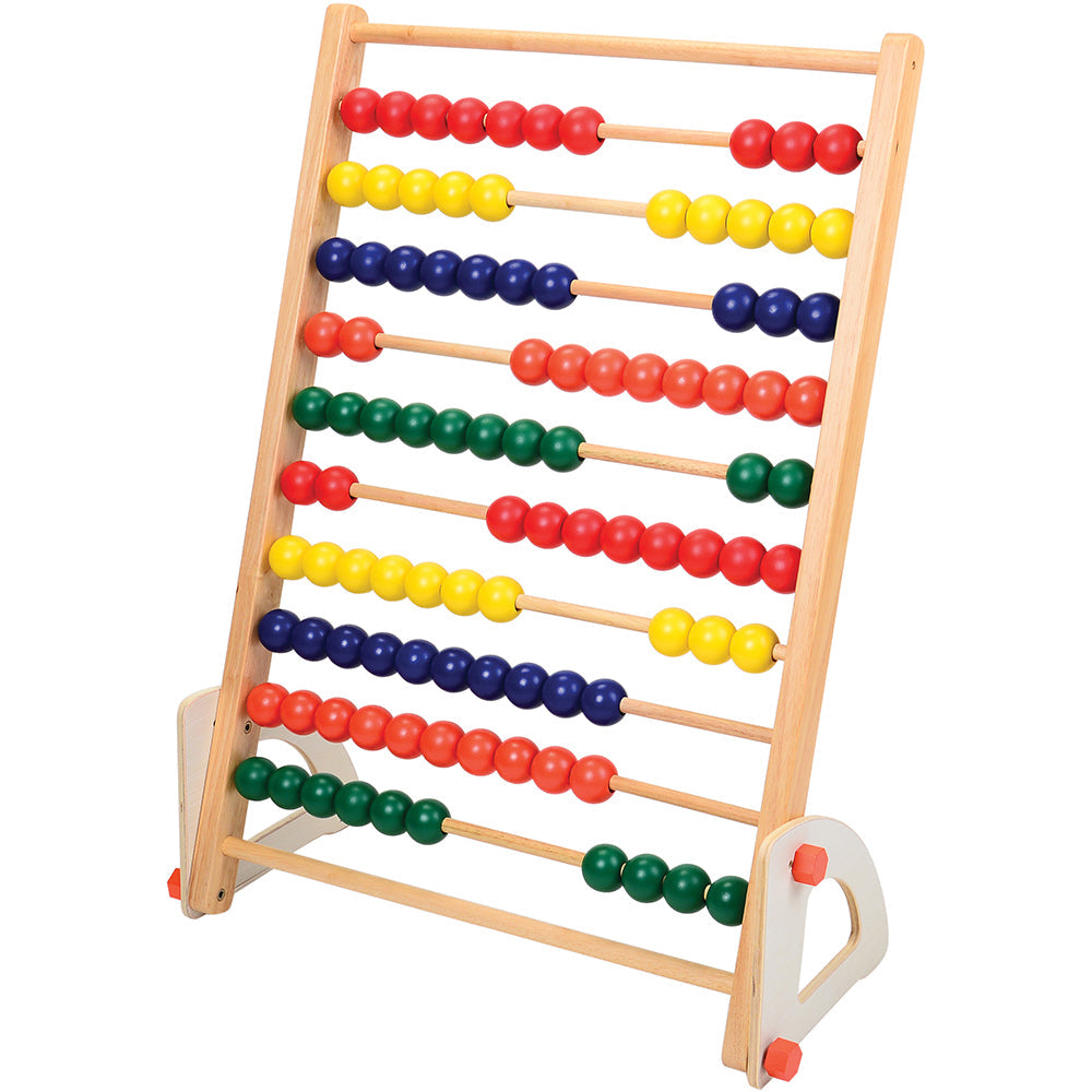 Jumbo Wooden Abacus Counting Frame with Colorful Beads