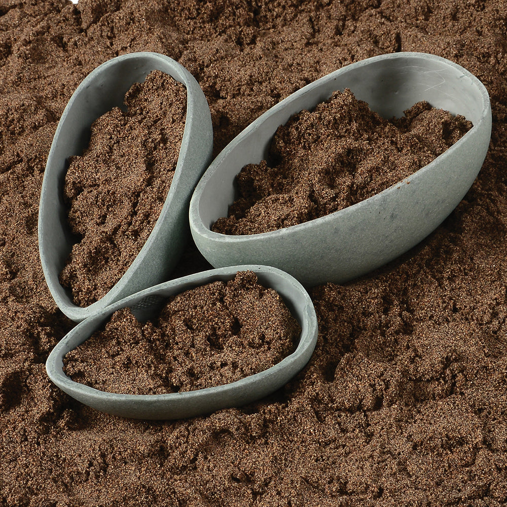 Stone Scoops used with Sensory Sand