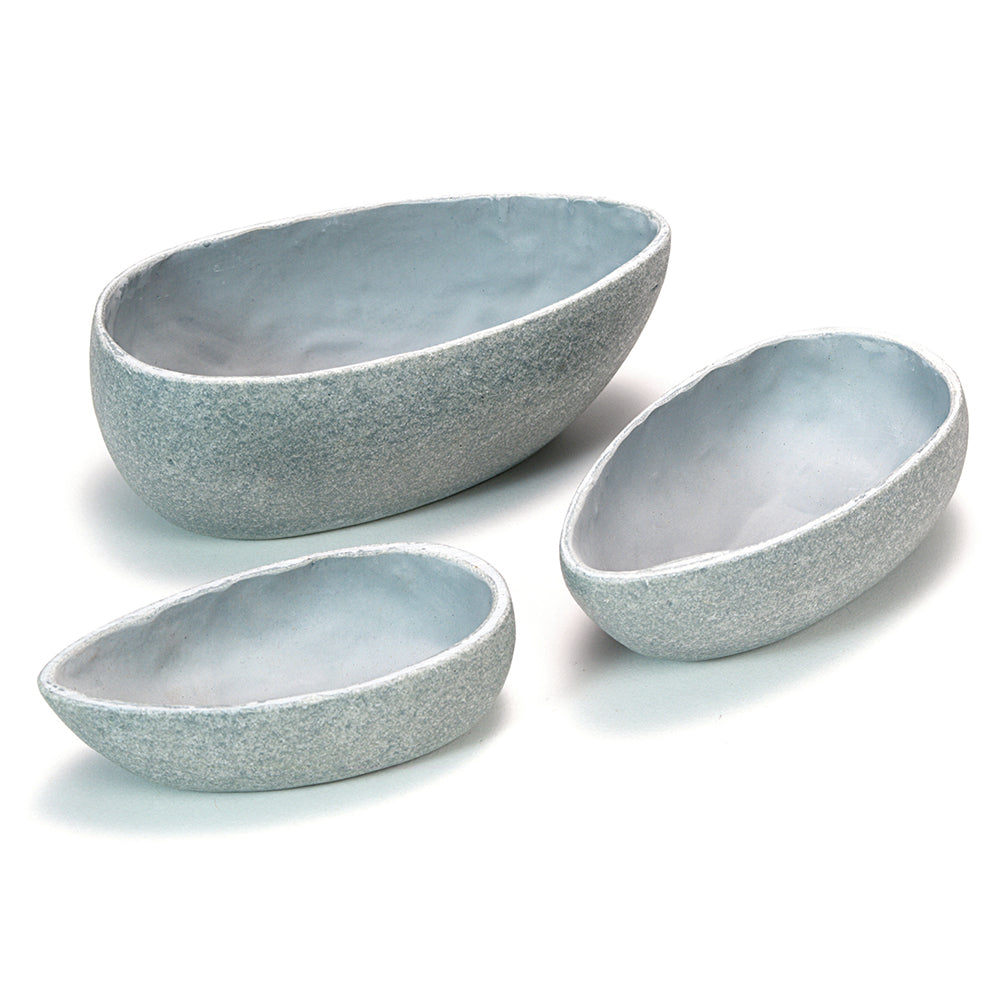 Trio of Rustic Stone Scoops