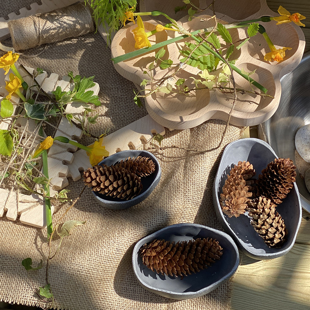 Sensory Learning with Rustic Bowls