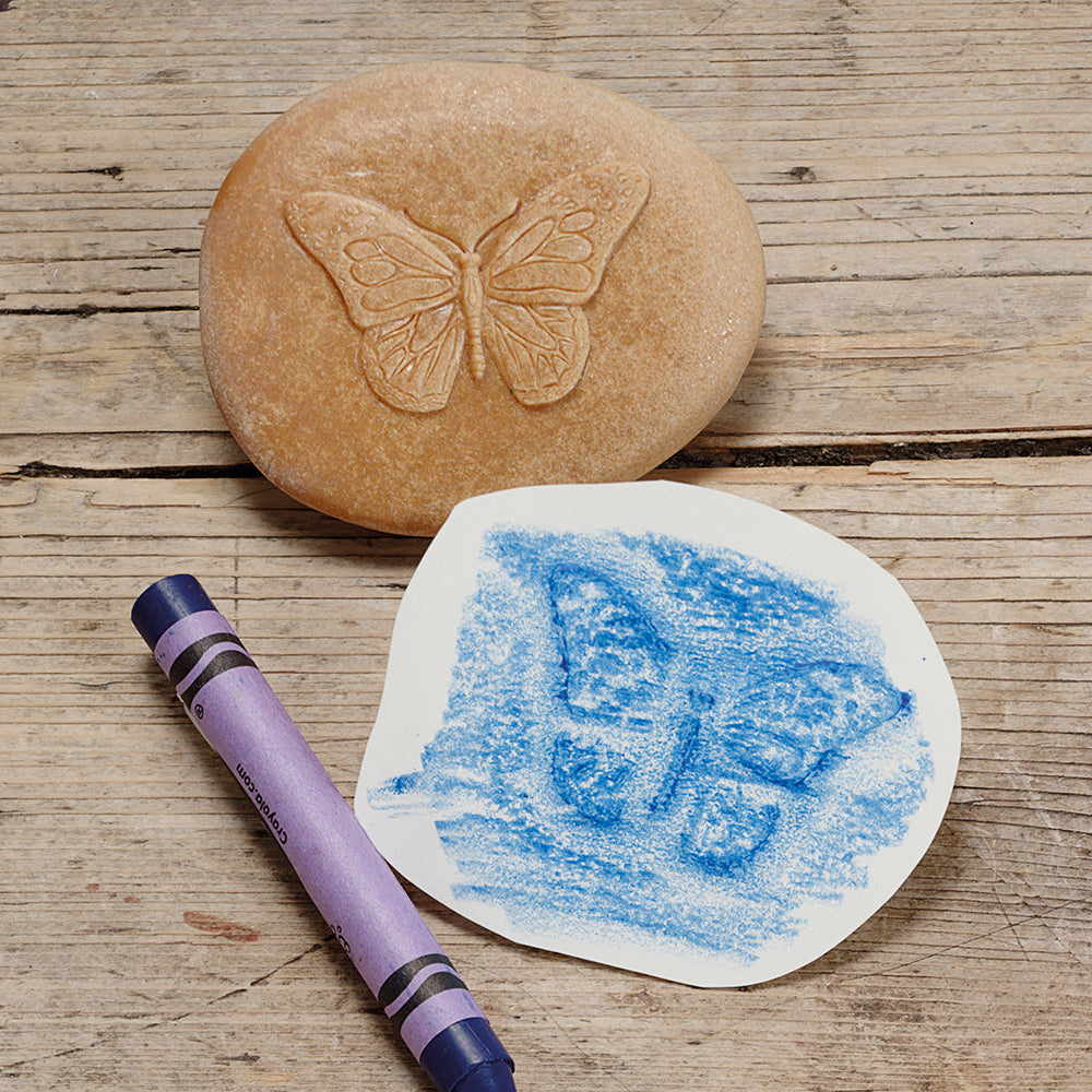 Stone Rubbings of a Butterfly