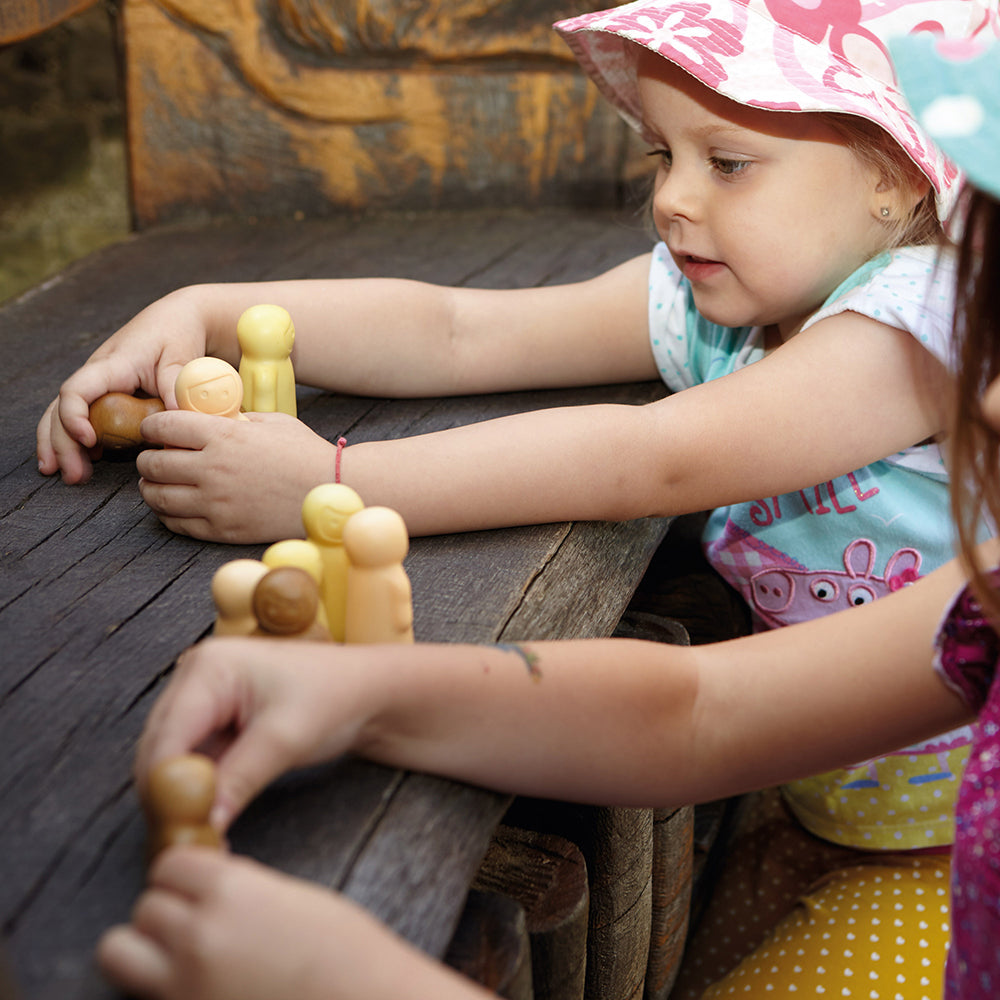 Yellow Door® Global Family Stone Figures - 9 PC