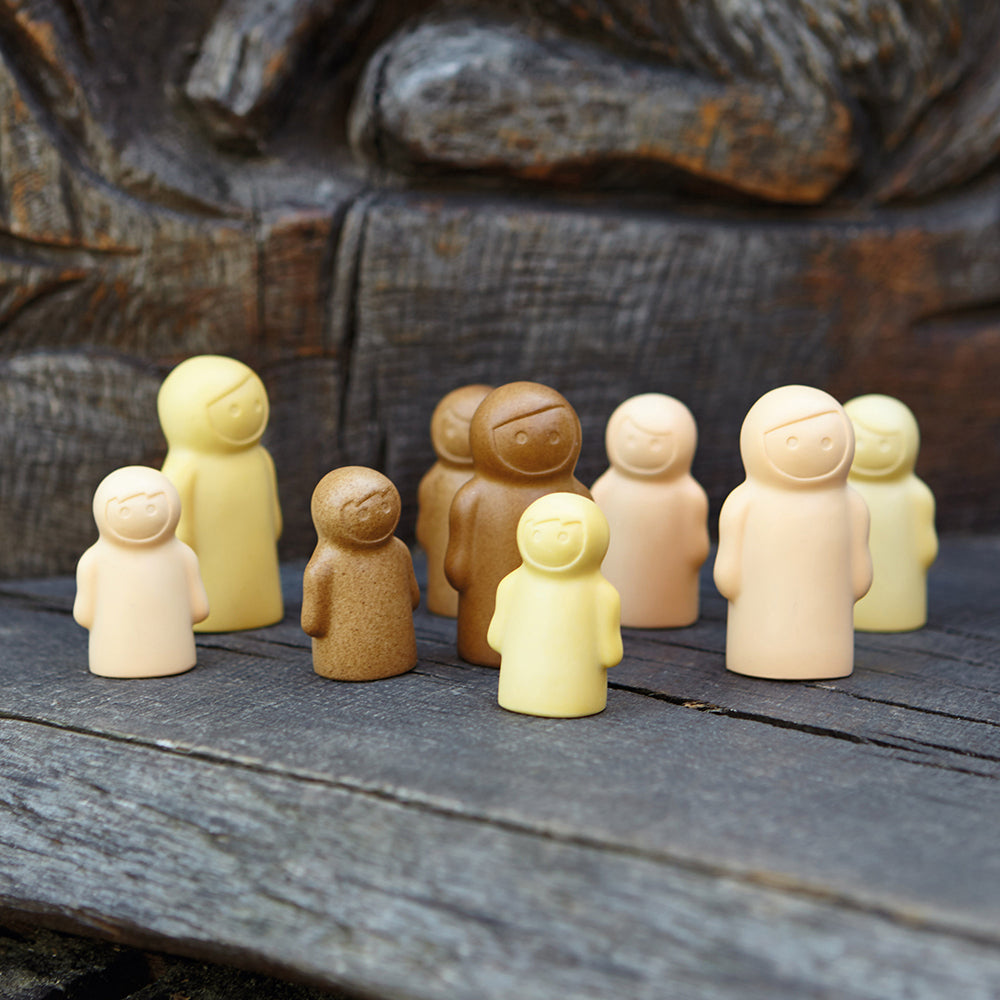 Yellow Door® Global Family Stone Figures - 9 PC