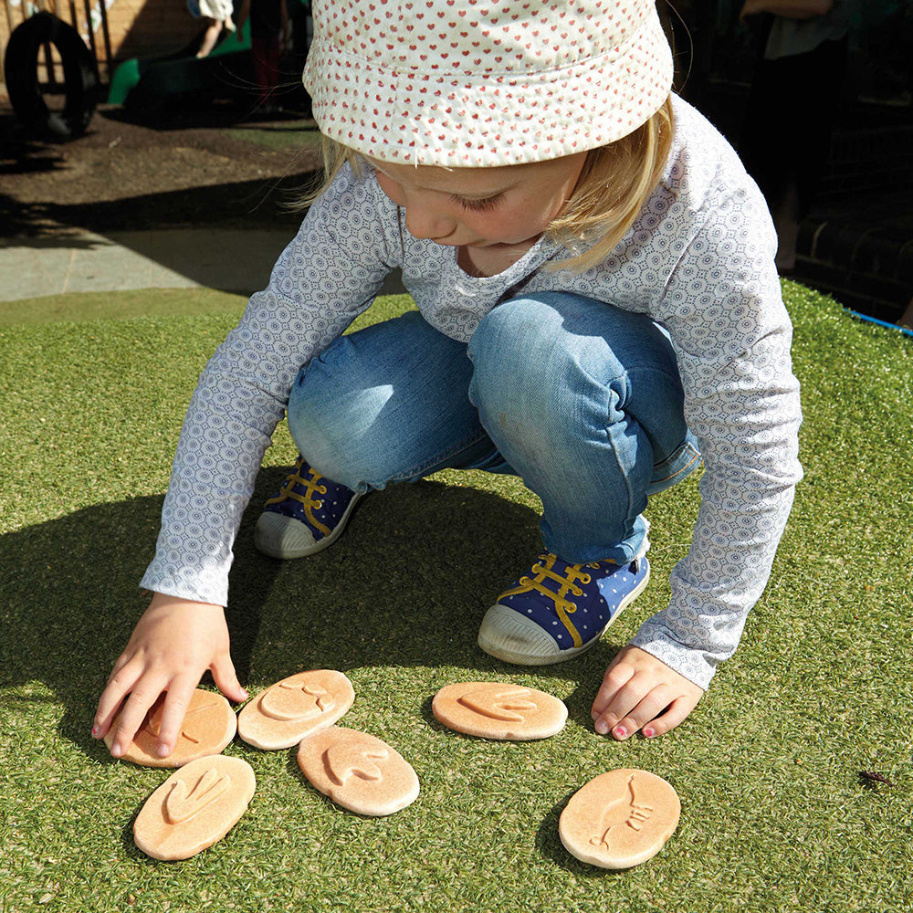 Sensory Exploration with Dinosaur Footprints