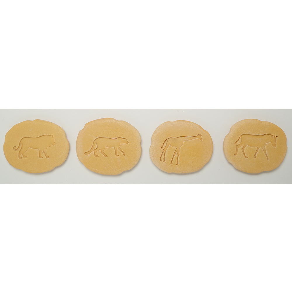 4 Pieces of Safari Animal Stones