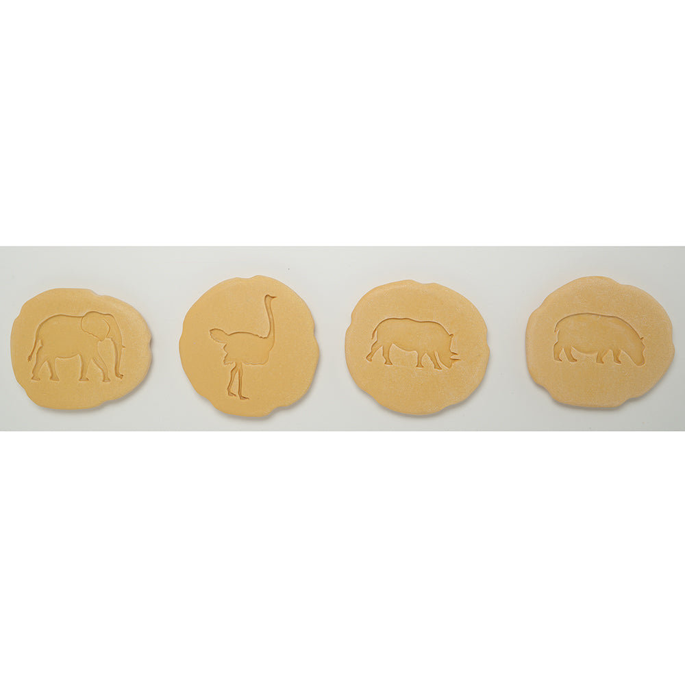 Set of 4 Safari Animal Stones