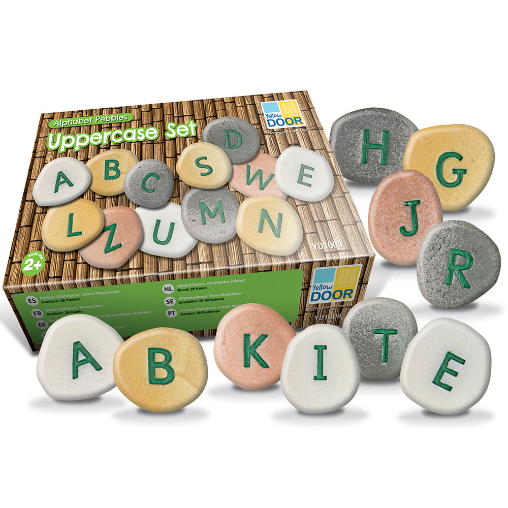Tactile Uppercase Alphabet Pebbles