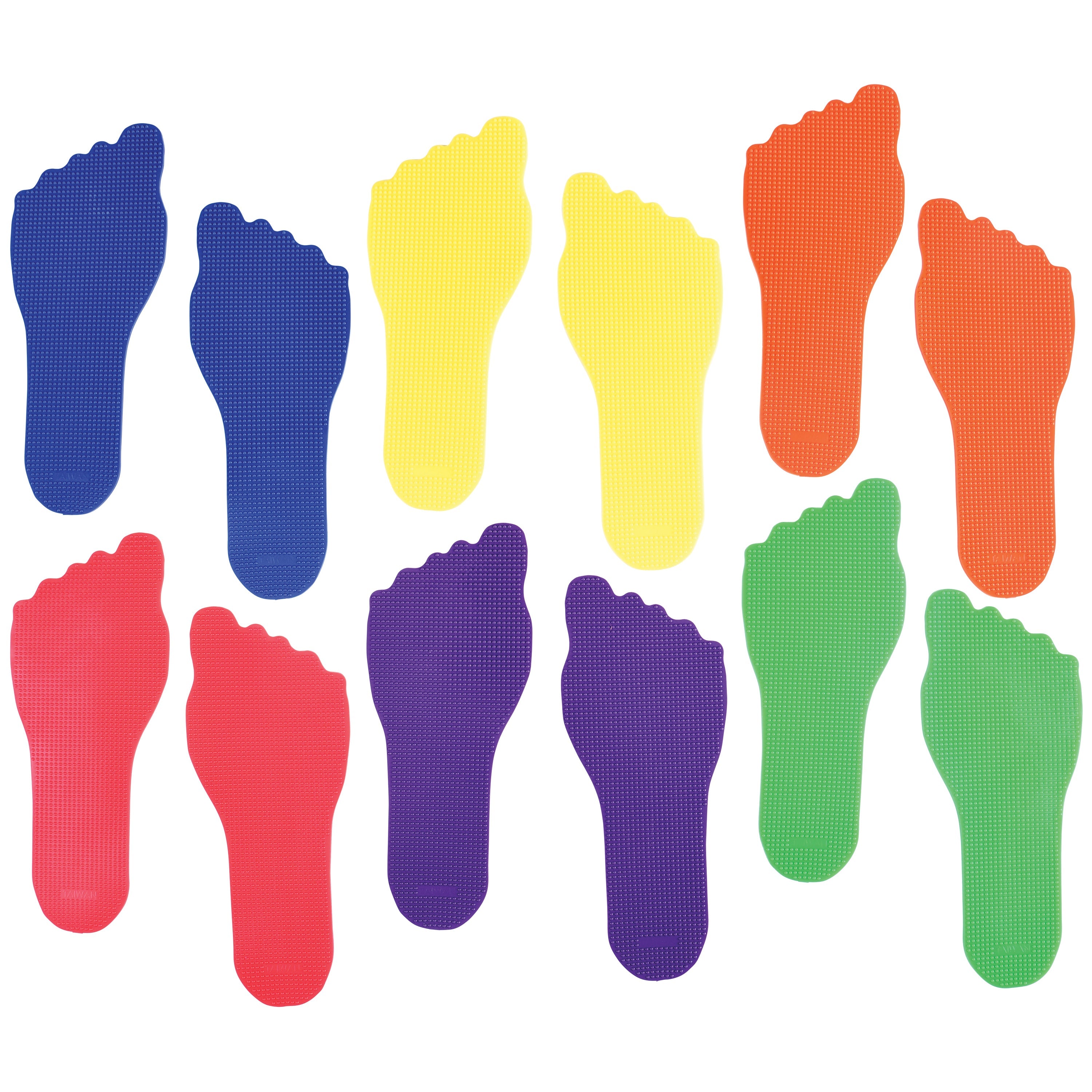 Set of 6 Poly-Vinyl Footprint Markers