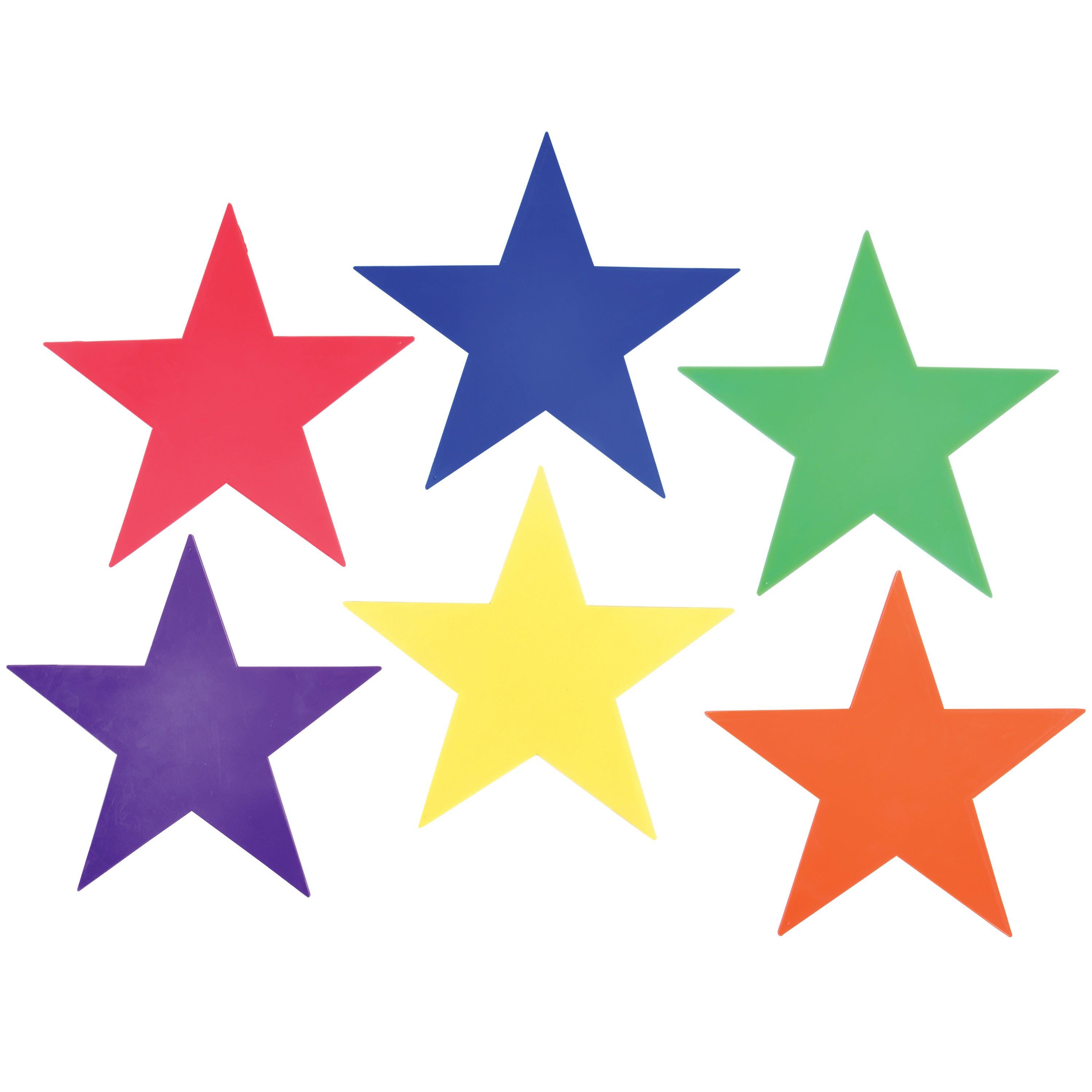 Set of 6 Poly-Vinyl Star Markers