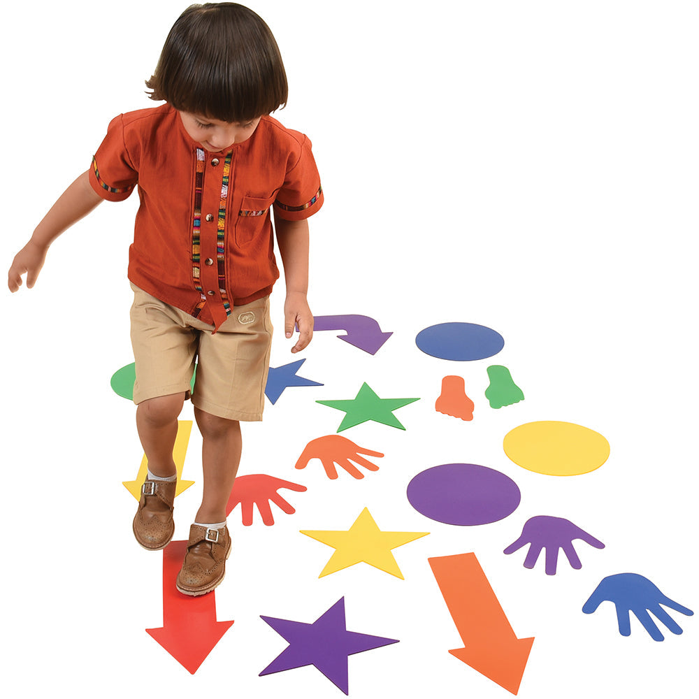 Kid Following Create-A-Course Obstacle Markers