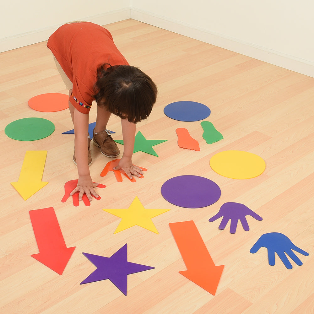 Kid Following Create-A-Course Obstacle Markers