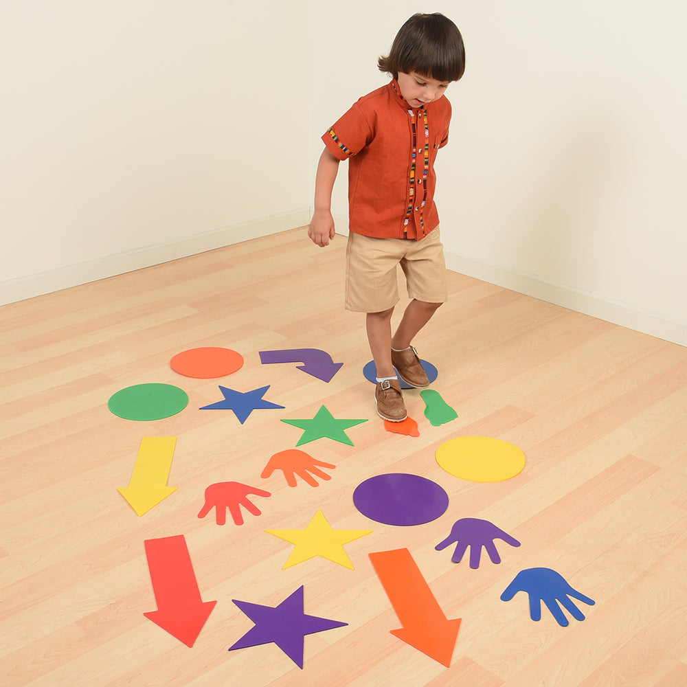 Kid Following Create-A-Course Obstacle Markers