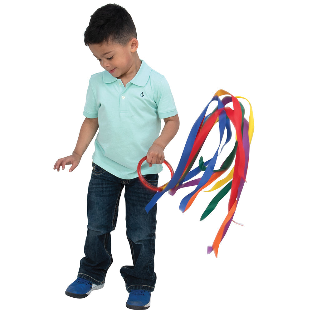 Kid Swirling Ring with Attached Ribbons