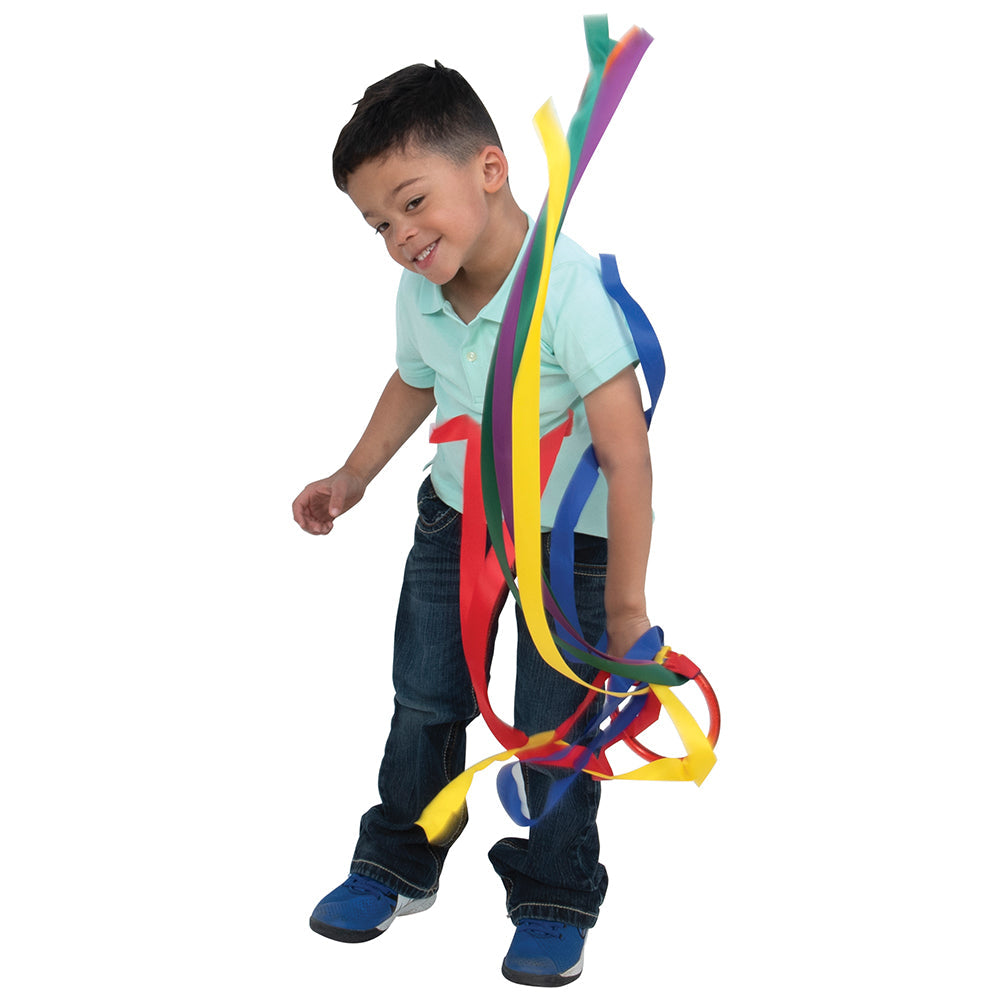 Kid Playing with Ribbon Hoop