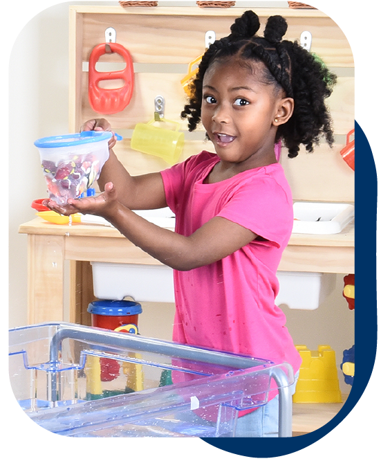 Sensory Exploration with Table & Sensory Material