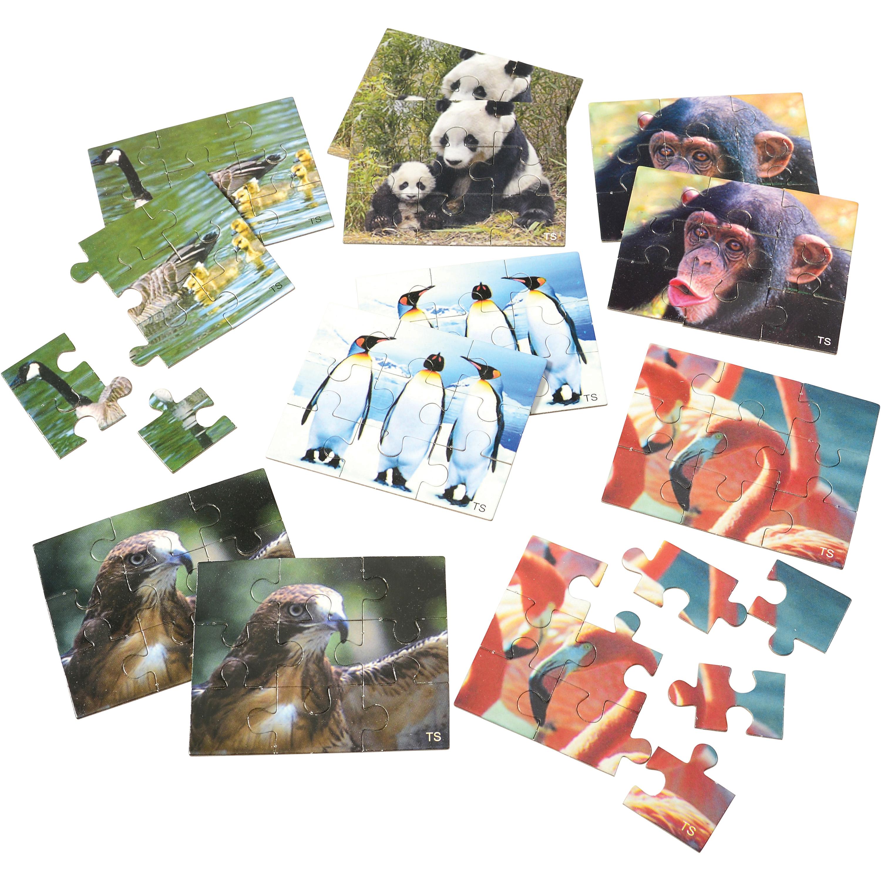Mini Cardboard Photo Animal Puzzles