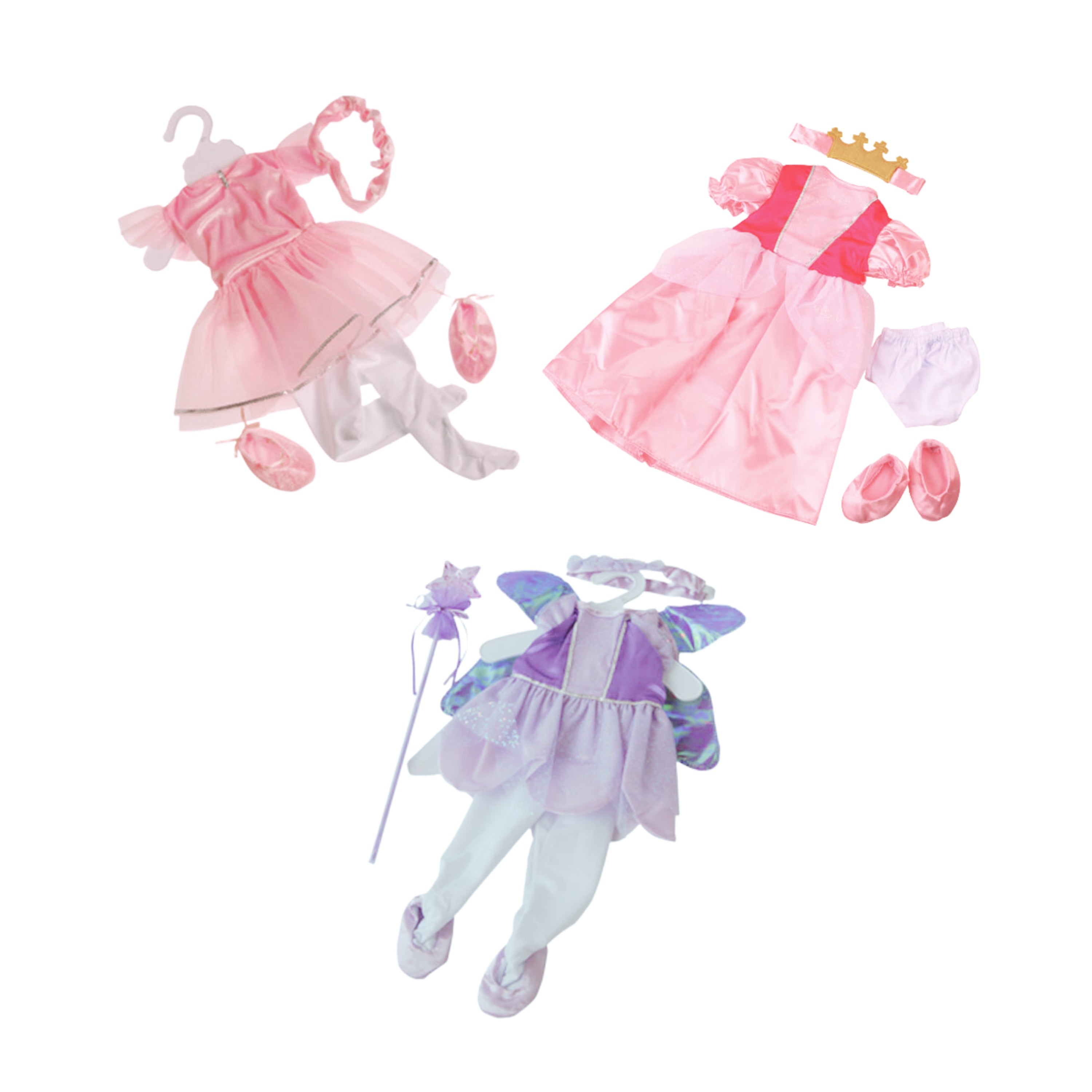 14"-18" Doll Clothes Dress-Up Dreams Bundle