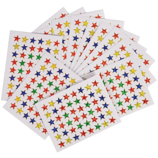 Metallic Foil Star Reward Stickers