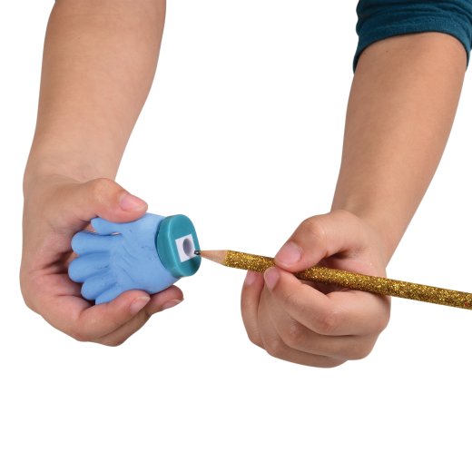 Hand-Shaped Pencil Sharpener & Eraser Set – Assorted Colors – 2¼" – Set of 12