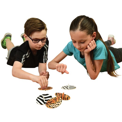 Animal Print Spinning Tops