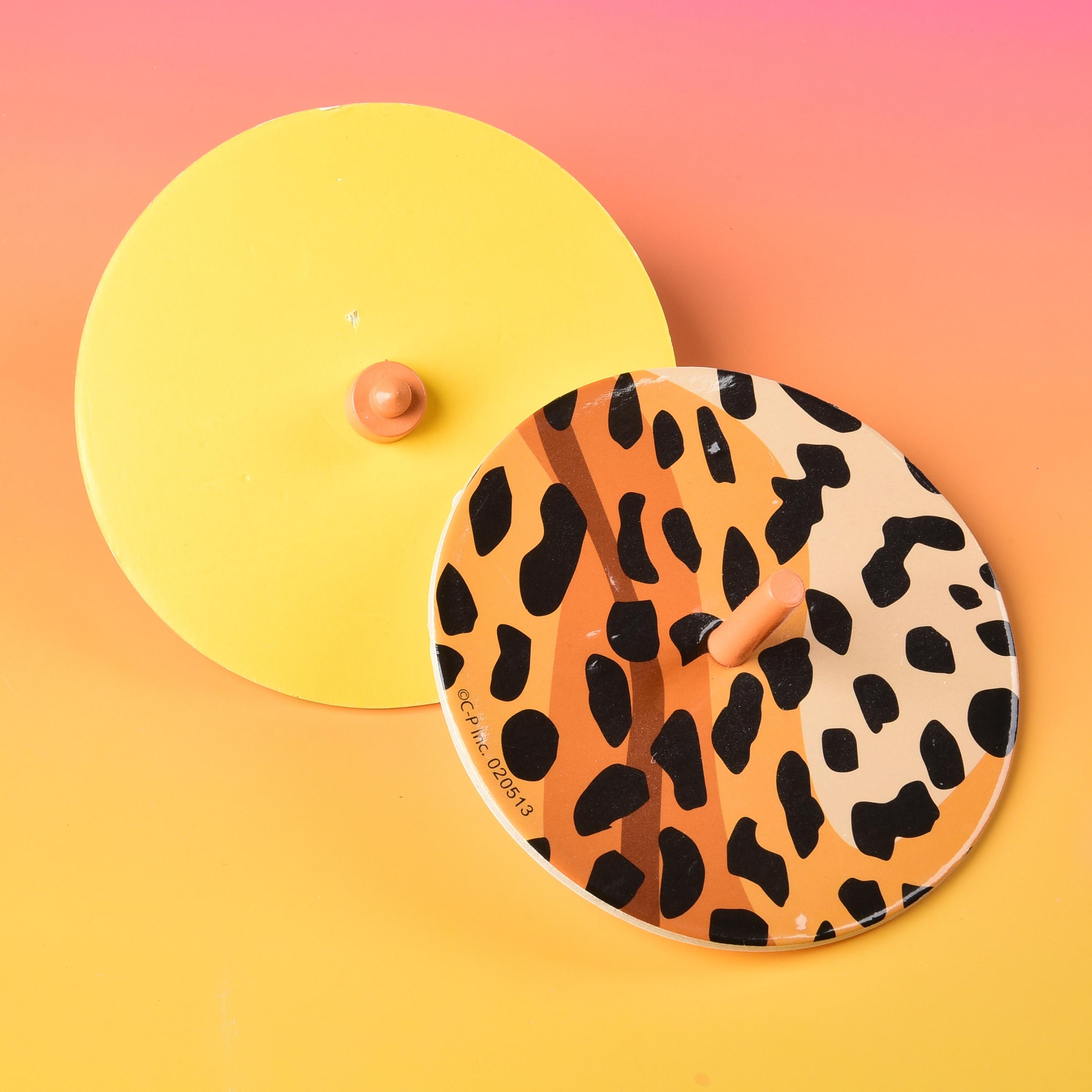 Animal Print Spinning Tops