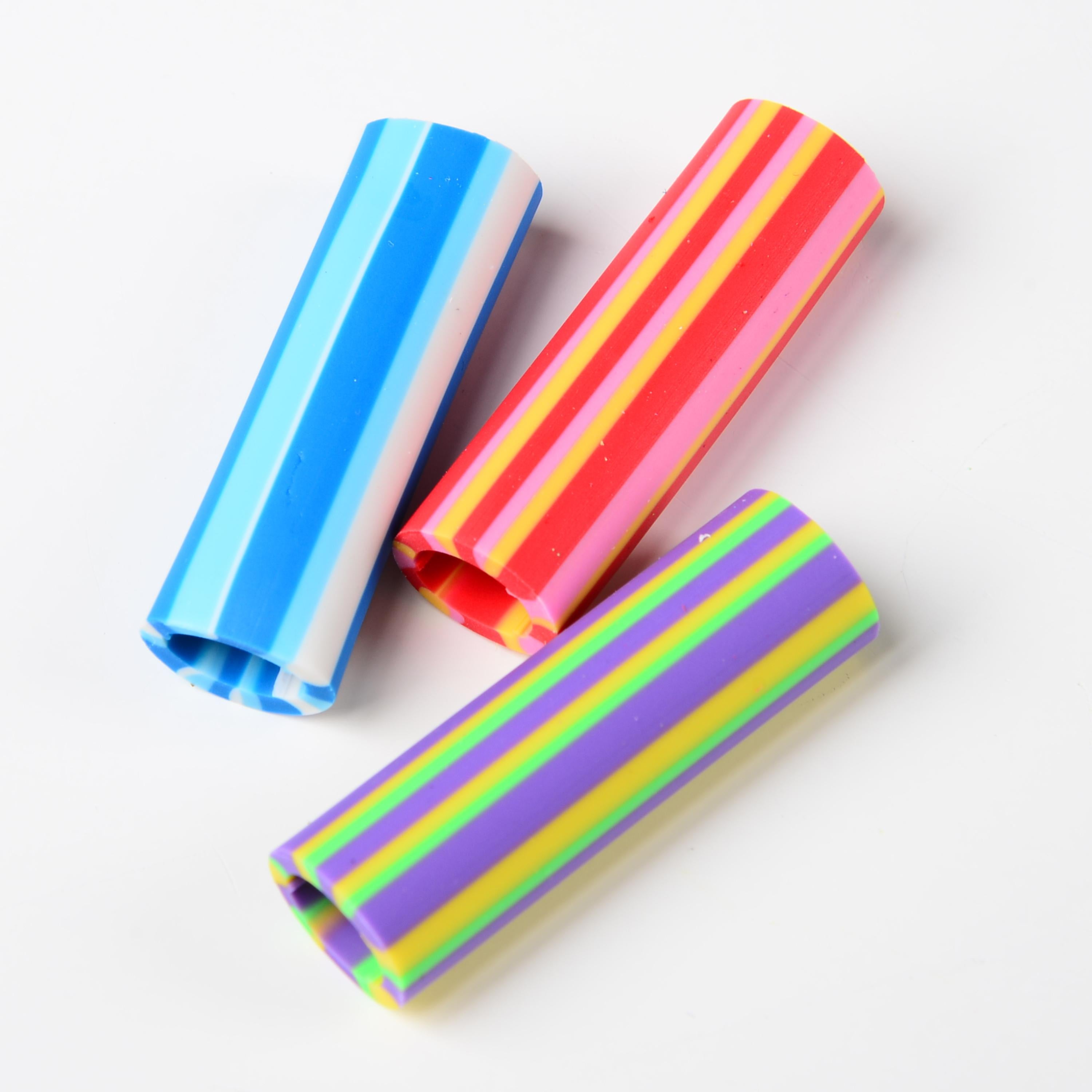 Striped Sensory Pencil Grips - Set of 12