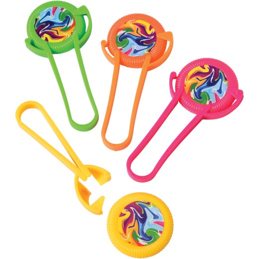 Flinging Disc Launcher Toys – Set of 8